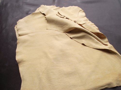 Authentique Professionnel Cuir / Chamois avec Original Fischtrangerbung Environ 60x80 cm pour Maison et Auto
