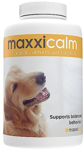 maxxipaws - maxxicalm – calmant Naturel pour Chien – sans Somnolence - 120 Savoureux comprimés