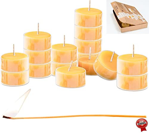 100% reines Bienenwachs Kerzen Teelichter (10 Fall)