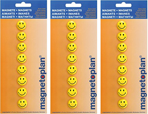 Magnetoplan Smiley Rundmagnete (3, 20 mm)