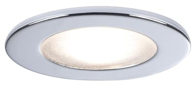 Paulmann 98462 Möbeleinbauleuchte Micro Line Structure Einbaustrahler flach Einbauspot max. 1x20W Lampe Betriebsspannung 12V G4 Metall Spot Chrom