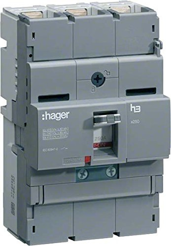 Hager X250 – Leitungsschutzschalter X250 3P3D 40 kA 100 A TM dimmbar