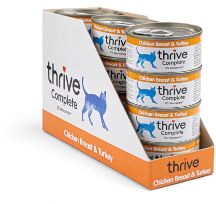 thrive Katze Complete - 100% Hühnerbrust & Truthahn (12-er Pack)