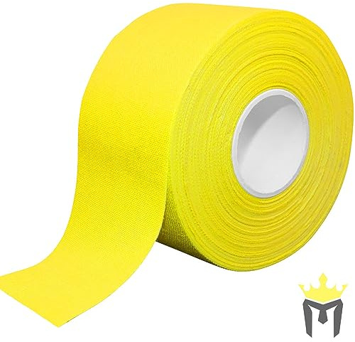 Meister Premium Athletiktape für Sport & Medizin 15 Yd x 1,5″ (50% länger) – Gelb – 1 Rolle