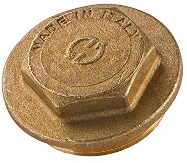 Stabilo-Sanitaer Messingstopfen 1 1/2 Zoll DN40 Rohrstopfen Stopfen Endstopfen Blindstopfen Messingfitting Messing Fitting Gewindefitting Rohrfitting