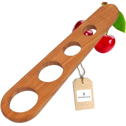 HOFMEISTER® Spaghettimaß 4 Portionen, geölt, aus Kirschholz, rötliche Färbung mit typischer Maserung im Holz, 22,5 cm