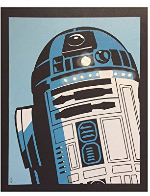 Star Wars R2D2 Pop Impression sur toile illuminée Taille S