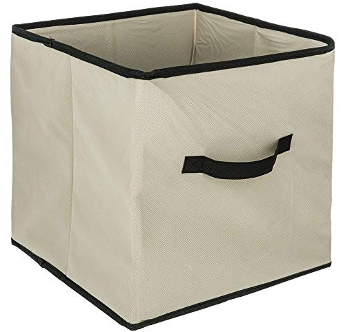 JJA 5 Five Simply Smart Scatola a cubo di stoccaggio, Colore Lino, 31 x 31 cm, 130062, Colore: Beige