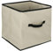 5 five simply smart JJA Boite cube de rangement couleur lin 31x31cm 130062 Beige