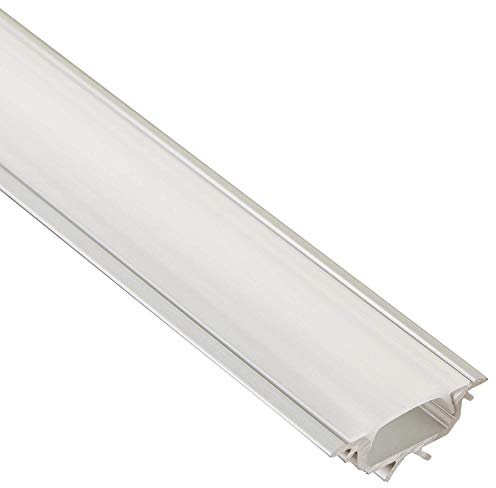 25 Stück SO-TECH® LED Profil-55 Eckprofil 2000 x 22 x 15,6 mm mit opaler Abdeckung