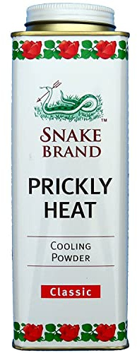 Snake Brand Prickly Heat Cooling Powder for Everyday Use - Anti-Chafing, Heat Rash Relief, Classic Original Scent (9.9 Oz / 280g)