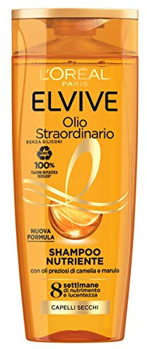L'Oreal Elvive Shampoo Pflegendes Öl, außergewöhnliches trockenes oder stumpfes Haar, 250 ml