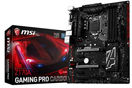 MSI Performance Gaming Intel Z170A LGA 1151 DDR4 USB 3.1 ATX Motherboard (Z170A Gaming Pro Carbon)