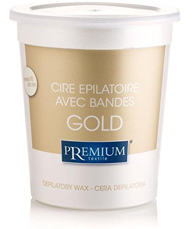 Premium Gold Cire Chaude, 700 ml pour les micro-ondes