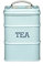 KitchenCraft Living Nostalgia Metal Tea Caddy, 11 x 17 cm - Vintage Blue