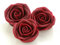 Marzipan-Rosen groß bordeaux 16 Stück