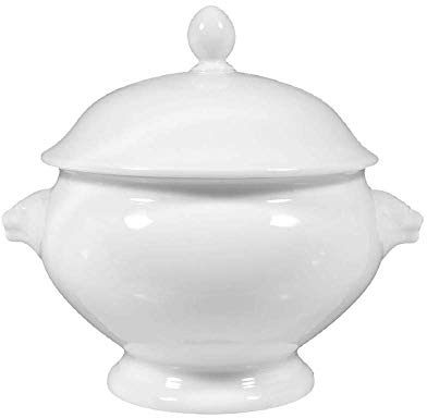 Seltmann Lukullus Terrine Löwenkopf mit Deckel, 3.00 L, Weiß, 1-teilig
