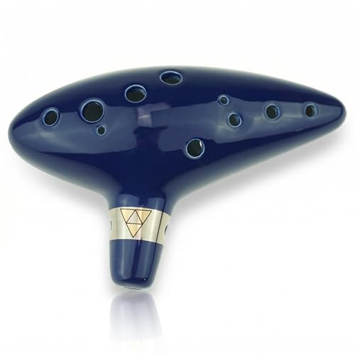 Cheffort 12 Agujero Ocarina de Legend of Zelda, alto C Ocarina con bolsa protectora, Buy the Legend of Zelda Ocarina, 12 agujero Ocarina de Legend of Zelda, Ocarina de tiempo, Ocarina jugar por Link In The Legend Of Zelda