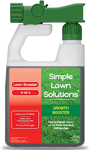 Extreme Herbe Croissance pelouse Booster- Liquide Naturel Spray Engrais concentré avec Fulvique et Humique Craquelle Pas n'importe Quel Herbe : Simples Gazon Solutions- 907,2 Gram.