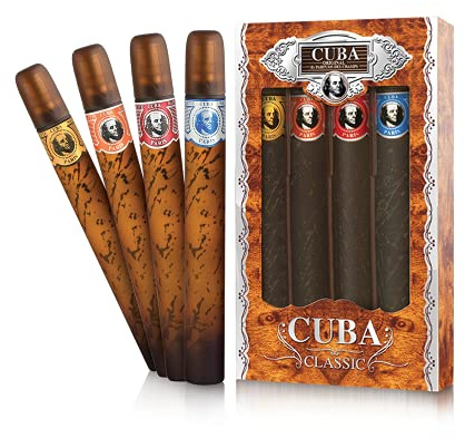 CUBA 4 X 35ML (NATURAL, WINNER, DES CHAMPS, GREY) (TOTAL 140 ML) SET REGALO