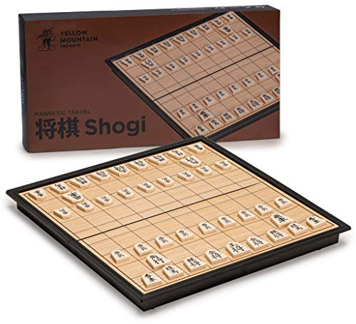 Yellow Mountain Imports Shogi Japanisches Schach Magnetisches Reise-Spiel-Set - 24,8 Zentimeter