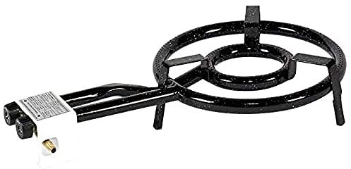 Vaello La Valenciana Quemador paellero a Gas butano 350 mm, Acero esmaltado