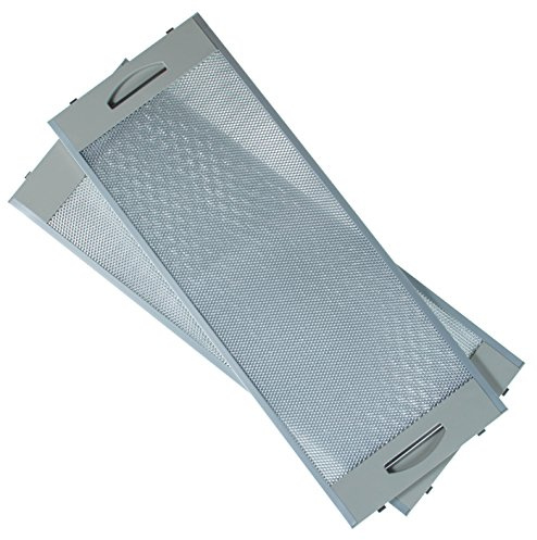 Lot de 2 filtres en maille métallique pour hotte/extracteur d'air/grille d'aération TEKA ,CNL2000.3 TEKA, CNL2000-TFL62 TEKA, CNL 1000 TEKA, CNL-1000 TEKA, CNL1000 TEKA, CNL2000 (19 x 50 cm)