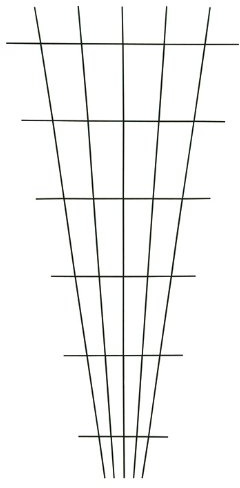 Xclou Gitterspalier V-Form in Braun, wetterfestes Metallspalier kunststoffbeschichtet, Rankgitter gesintert, Drahtgitter inklusive Dübel und Schrauben, Maße: ca. B 10 - 75 cm x H 150 cm