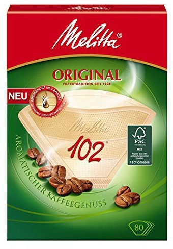 800 x Filtertüten/KaffeefilterMelitta Original 102 (Naturbraun / 3 Aromazonen-Filter)