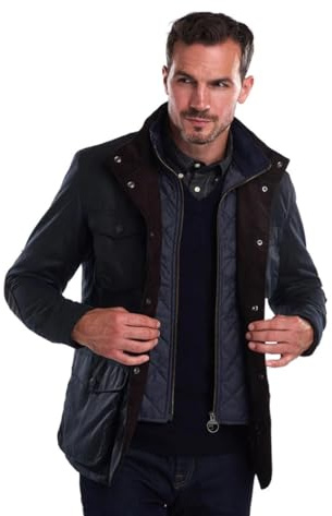 Barbour Ogston Wax-Jacket Wachsjacke Herren Olive grün - XL