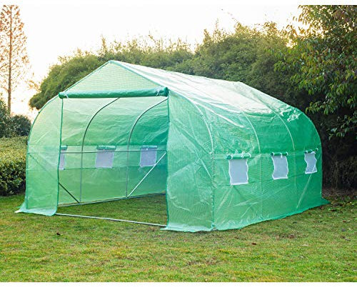Outsunny - Invernadero caseta 350 x 300 x 200 Jardin terraza Cultivo de Plantas semilla