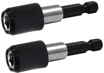 Dapetz ® 2Pcs Magnetic Drill Bit Holder Hex Shank Screwdriver Drywall Drill Bit Holder Quick Release 1/4-Inch Hex Shank Drill Bits 60mm Length or Drilling