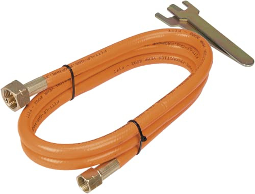TOPEX Propangasschlauch mit Verbinder 2-5m, Gasschlauch | Gasanschlussschlauch Propan Butan, Verbindungsschlauch