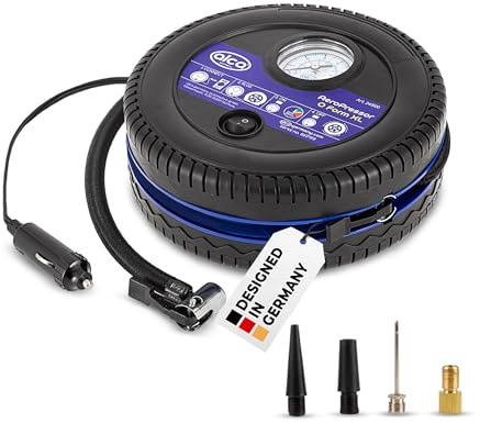 alca® Kompressor 12 V 17 bar 18 L/min mit Manometer für Autoreifen