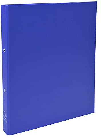 Exacompta 54370E Ringbuch DIN A4 aus starkem Karton mit Kunststoffbezug außen 2 Ringen 40 mm breit 1 Stück Zufallsfarbe ideal für Schule und Büro Ringhefter Ringordner Ringbuchordner