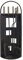 Imex El Zorro 10016 Serviteur de cheminée avec arceau en tôle + accessoires poignées inox 68 x 23 x 14 cm Noir