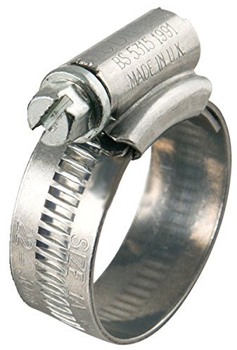 Genuine Jubilee Clip 2A 35-50MM Hose Fuel Clamp Worm Drive Petrol Pipe Line - 10 Pack