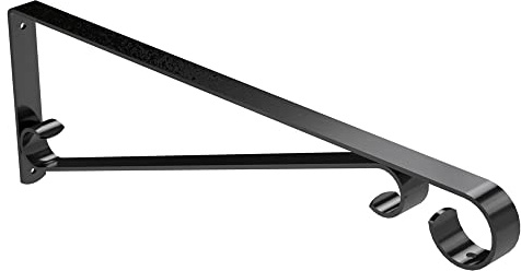National Hardware N274-621 V2656 växtfästen/skylthållare i svart, 38 cm