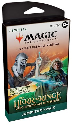 Magic: The Gathering Der Herr der Ringe: Geschichten aus Mittelerde Jumpstart-Booster-2er-Pack (Deutsche Version), Schwarz