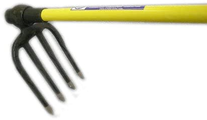 Reaowazo Canterbury Hoe Fork, Forged 4 Prongs