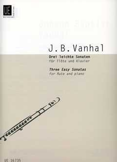 Verlag Universal Edition 3 LEICHTE SONATEN - arrangiert für Querflöte - Klavier [Noten/Sheetmusic] Komponist: VANHAL Johann Baptist
