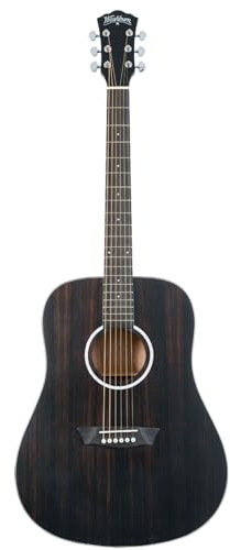 WASHBURN gitarre folk Deep Forest Dreadnought Ebenholz matt