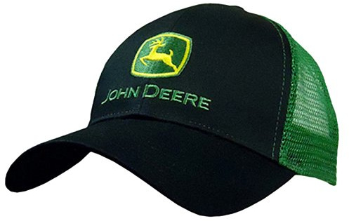 John Deere Herren 13080277BK Baseball Cap, schwarz, Einheitsgröße