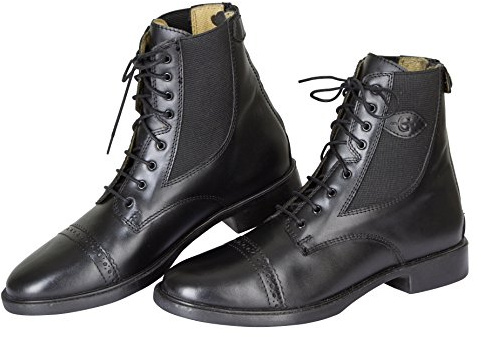 Kerbl Unisex-Erwachsene Reitstiefelette Schnürstiefelette Monaco Glattleder schwarz 19-0303, 43