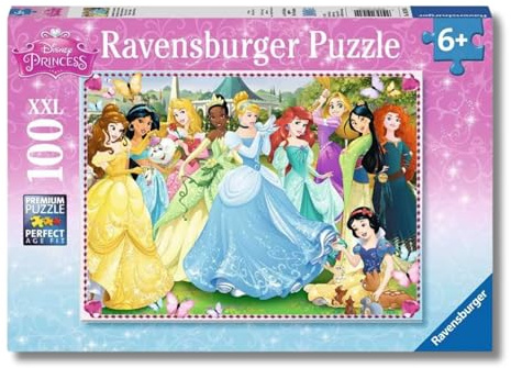Ravensburger — Disney-Prinzessinnen-Puzzle, 100 XXL-Teile — Puzzles für Kinder ab 6 Jahren, Disney-Kollektion, Lern- und Spaßspiele, Geschenkideen