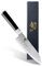 KAI Shun Classic Santoku 18 cm Longueur de Lame avec Bordure Granton - Couteau Damas 32 Couches Noyau VG Max - 61 (±1) HRC - Manche en Pakkawood - Fabriqué au Japon - Couteau de Chef Japonais Forgé