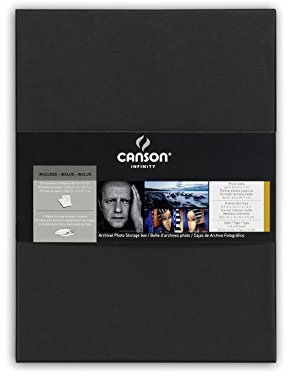 CANSON Archiviazione Foto/Archiviazione Scatola 32x24x4 cm, Nero, 1 Scatola, Ideale per Fotografi Professionisti