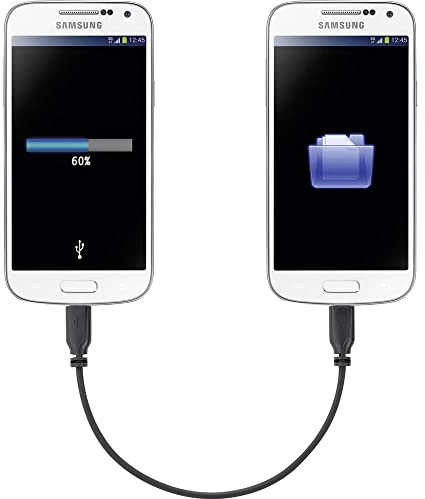Renkforce Câble USB USB 2.0 USB-Micro-B mâle, USB-Micro-B mâle 15.00 cm Noir avec Fonction OTG, Gaine Ultra-Douce RF-4079670