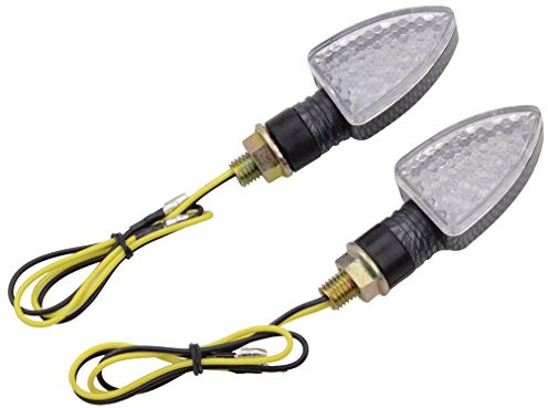 GOOFIT Universal Motorrad Integrierte LED-Anzeige Blinker Leuchtmittel Ersatz für ATV Pocketbike Scooter