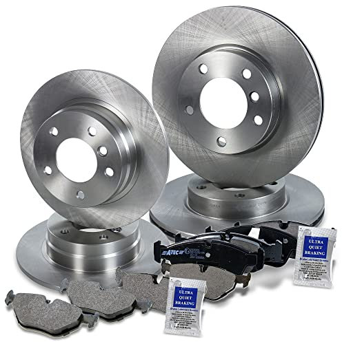 BESTPRICE Set freni incl. dischi freno anteriori Ø 286 mm + posteriori Ø 280 mm + pastiglie freno anteriori e posteriori, compatibili con BMW Serie 3 (E36) e BMW Serie 3 (E46)